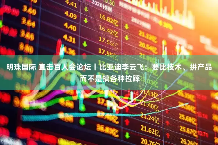 明珠国际 直击百人会论坛丨比亚迪李云飞：要比技术、拼产品 而不是搞各种拉踩
